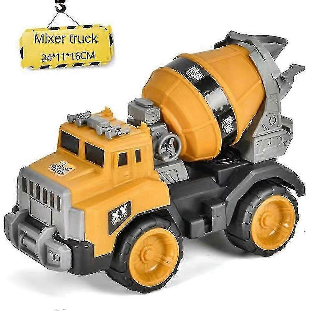 f Children's Engineering Vehicle Toy Large Excavator Inertia Digger Dumper Boy Simulation Car Crane Model