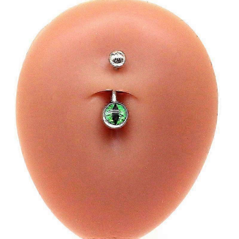 m 1pcs Snake Eye Piercing Curved Barbell Belly Button Ring or Eyebrow Stud