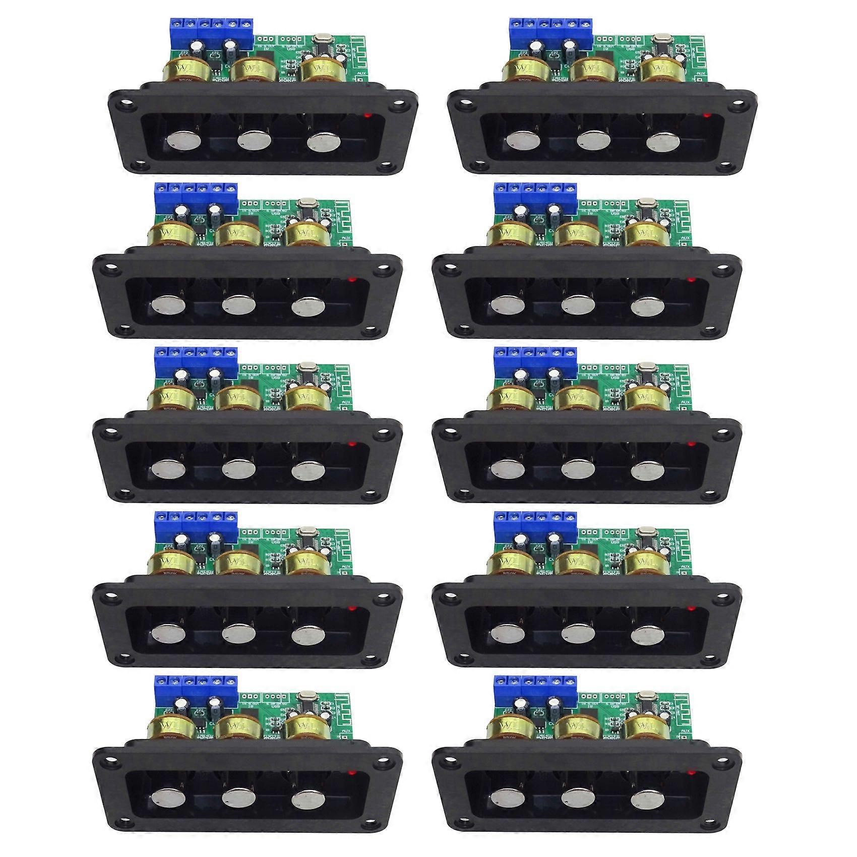 10X Bluetooth Verstärker Power Audio Board 20Wx2 Stereo Amp Sound Verstärker AUX U Disk Decoder Trebl