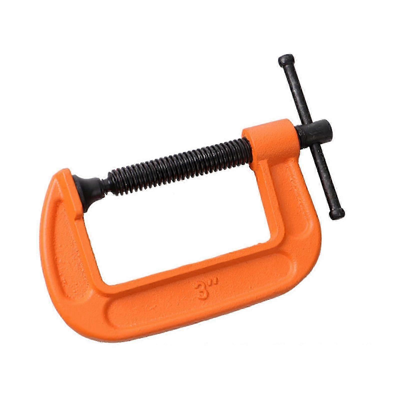 Heavy Duty Adjustable C-clamp with Soft Jaw Pads (1/2 - 8 inch) for Woodwork - for G Clamp
