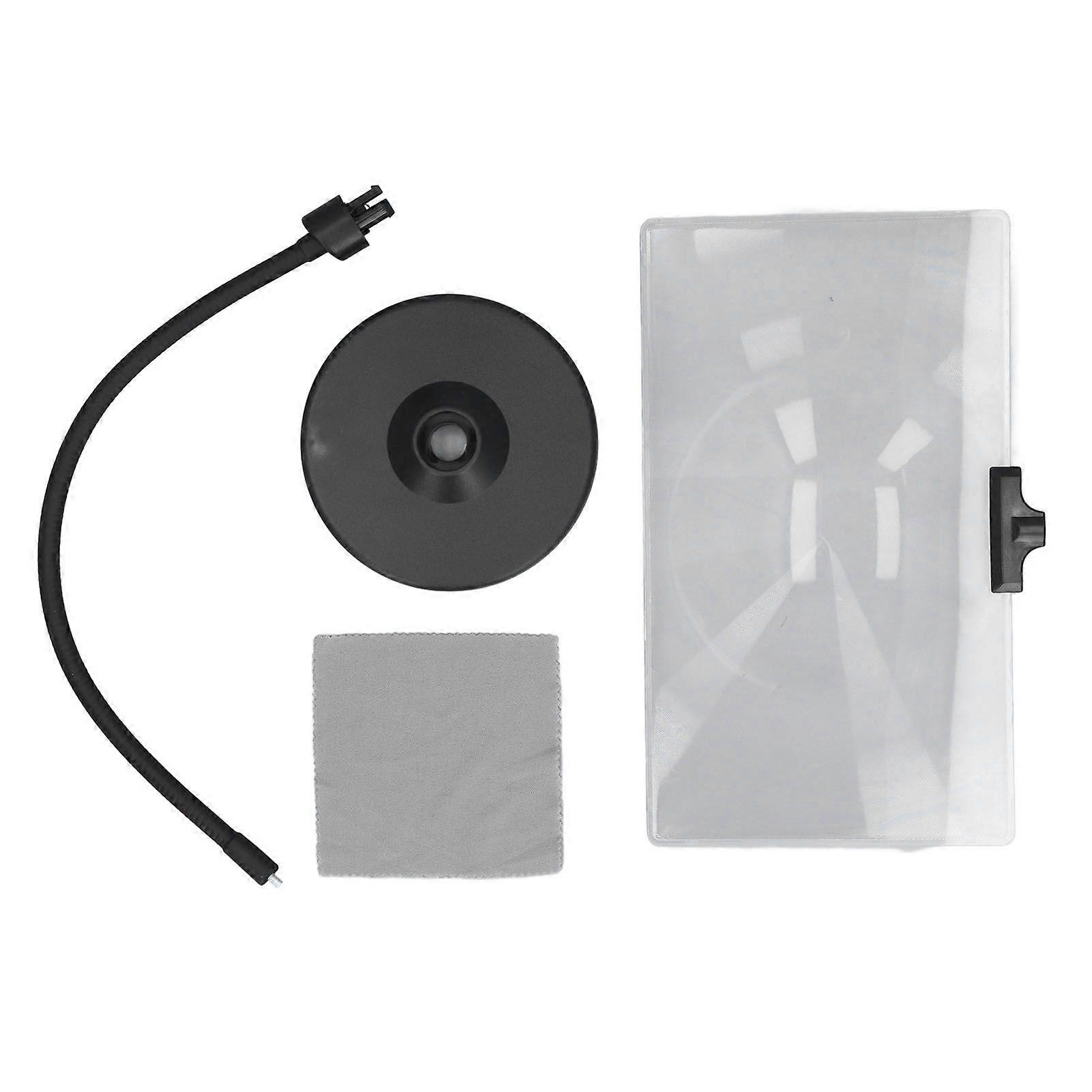 4X Magnifying Glass with Stand Flexible Gooseneck Weighted Base Large Page Magnifier for Low Vision Seniors Reading