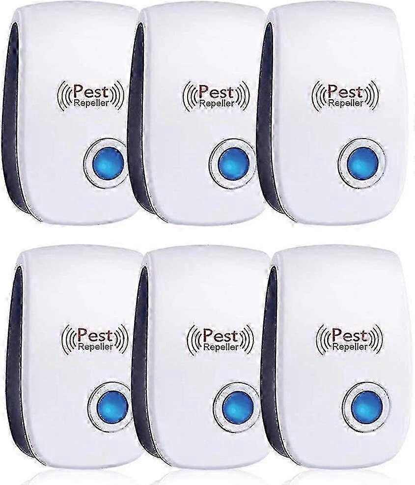 Powerful Ultrasonic Repellent - 6 Pack - Effective Against Pests