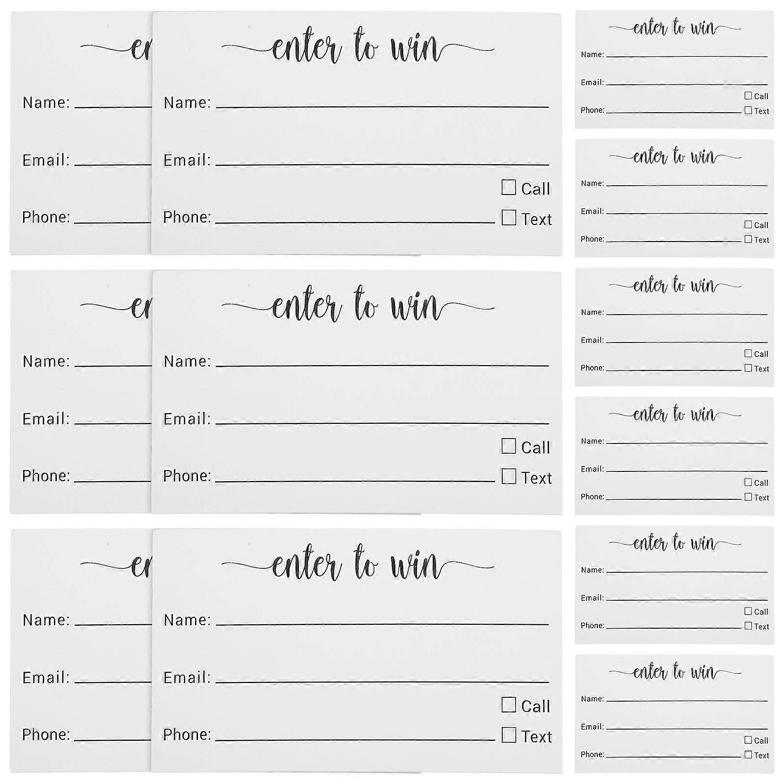 Ballot Raffle Tickets Small Voting Sheets Trade Shows Collect Information Paper Rectangular Printing 100Pcs