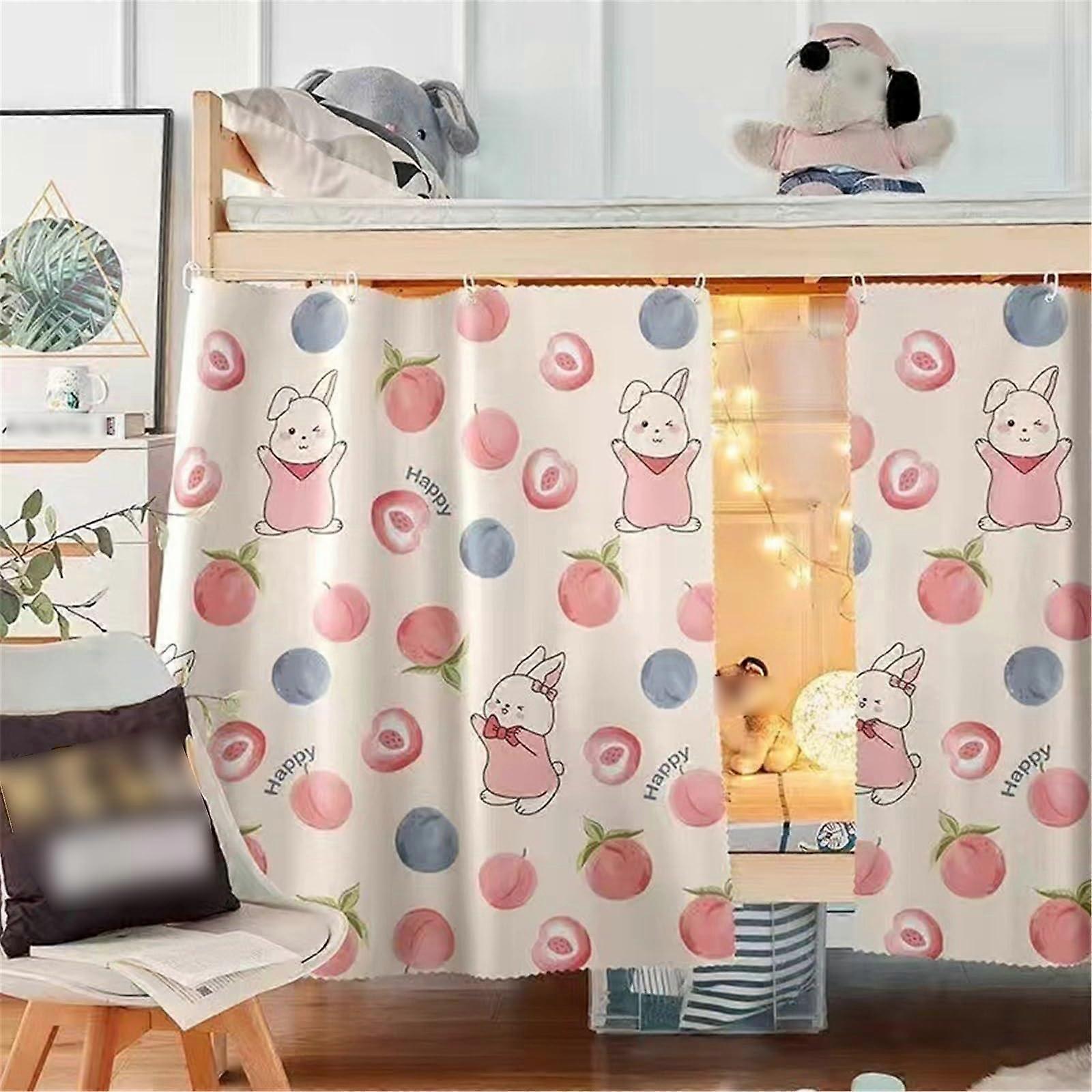 Bunk Bed Privacy Curtain Set Light Blocking Breathable Fabric for Dorm Bottom Bunk 1.5M