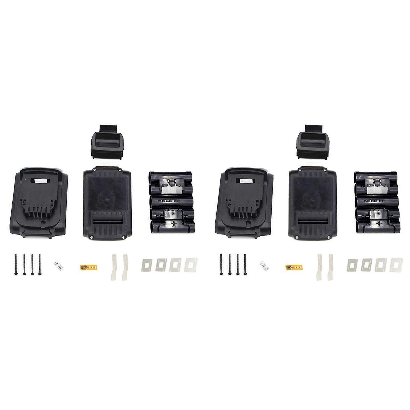 2X DCB200 Battery Plastic Case for DeWalt DCB201 DCB203 DCB204 DCB200 18V 18650 Li-Ion Battery Case