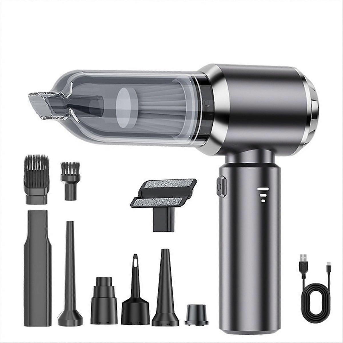 Air Duster&Air Blower&Pump Hand Held Vacuum Silver Gray