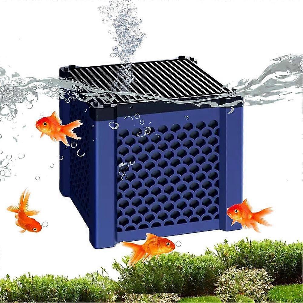 Aquarium Water Filter Cube with Activated Carbon, UltraStrong Odor Removal for Fish Tanks, Ponds, Troughs