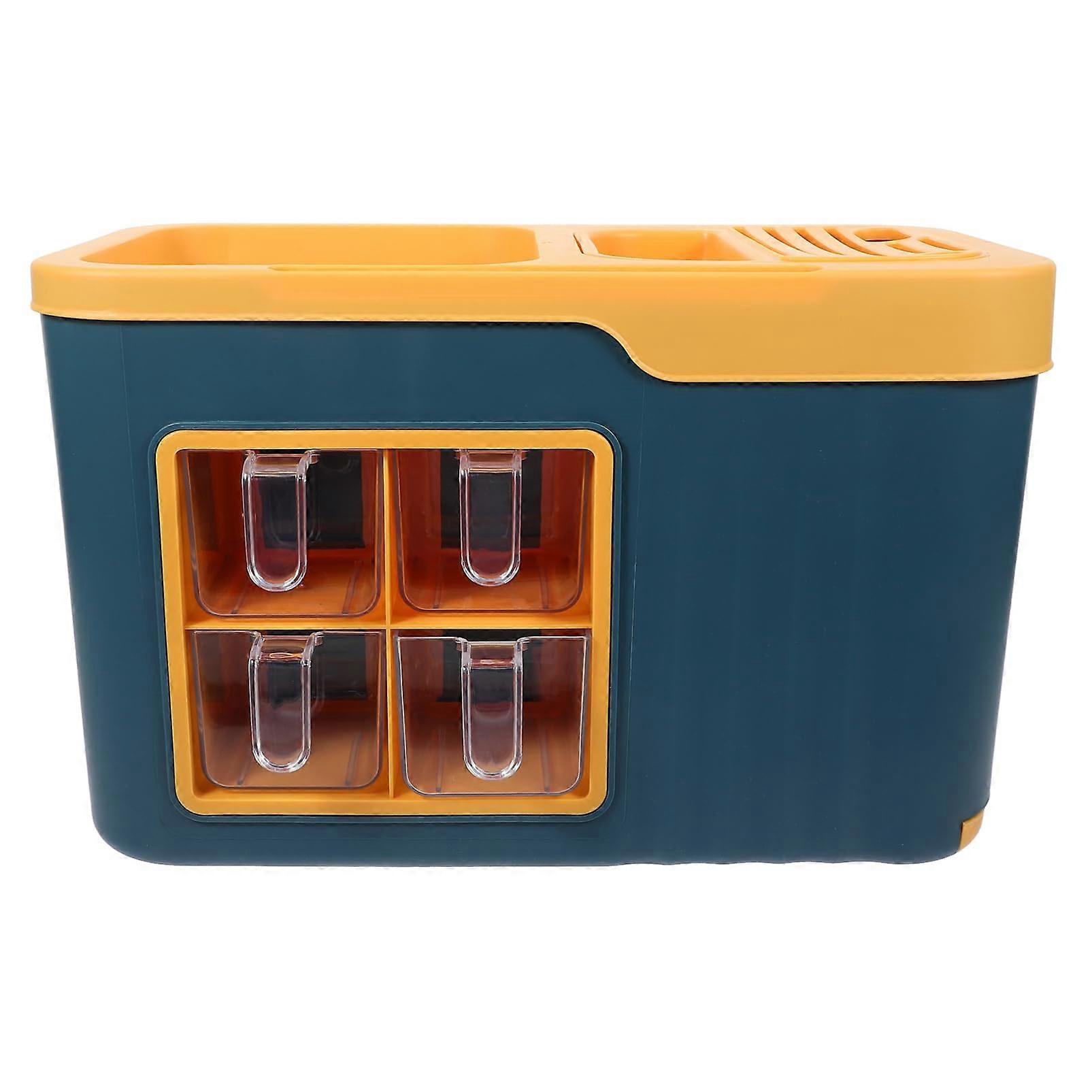 Kitchen Spice Rack Wall Mounted Seasoning Organizer with Clear View and MoistureProof Storage