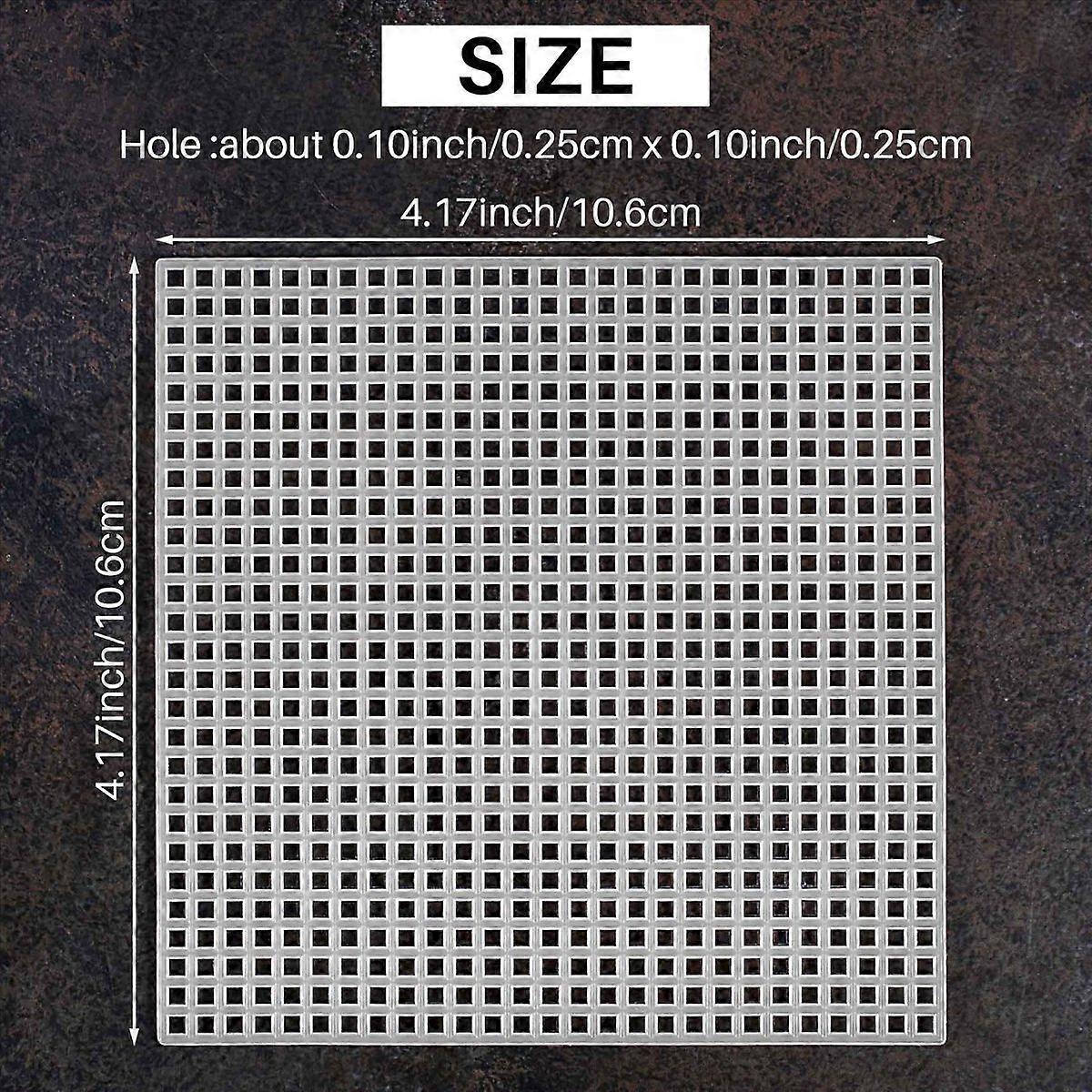 Plastic Mesh Canvas Sheets for Embroidery, Acrylic Yarn Crafting