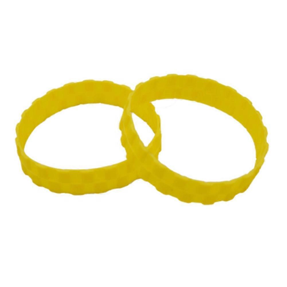 2Pcs Vacuum Cleaner Tire for Robot,Yellow