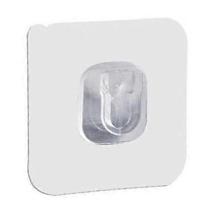 No-drill, nail-free wall-mounted power strip fastener