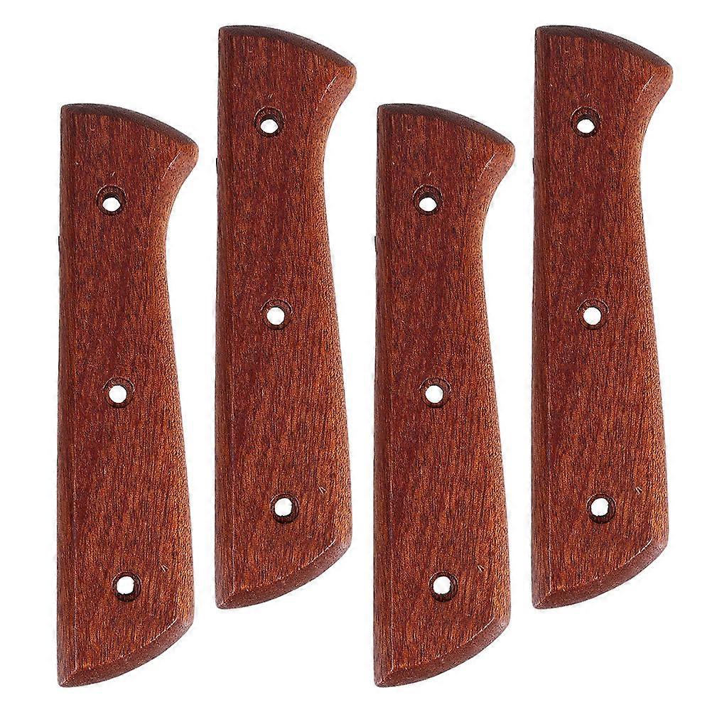 Solid Wood Cutter Handle for Kitchen 2Pcs Handmade Anti-Slip Replacement