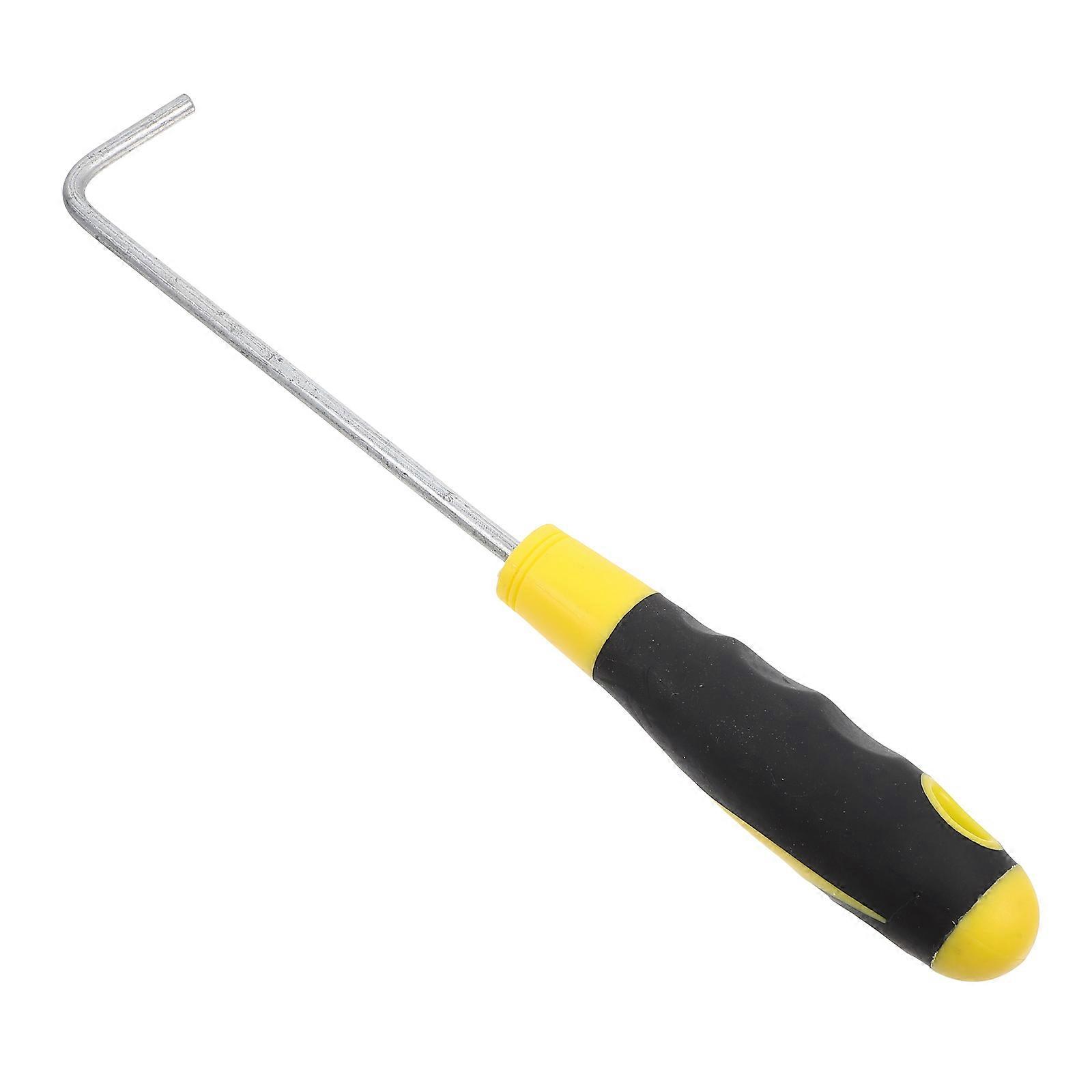Stainless Steel Door Hook Utility Tool with Rubber Handle