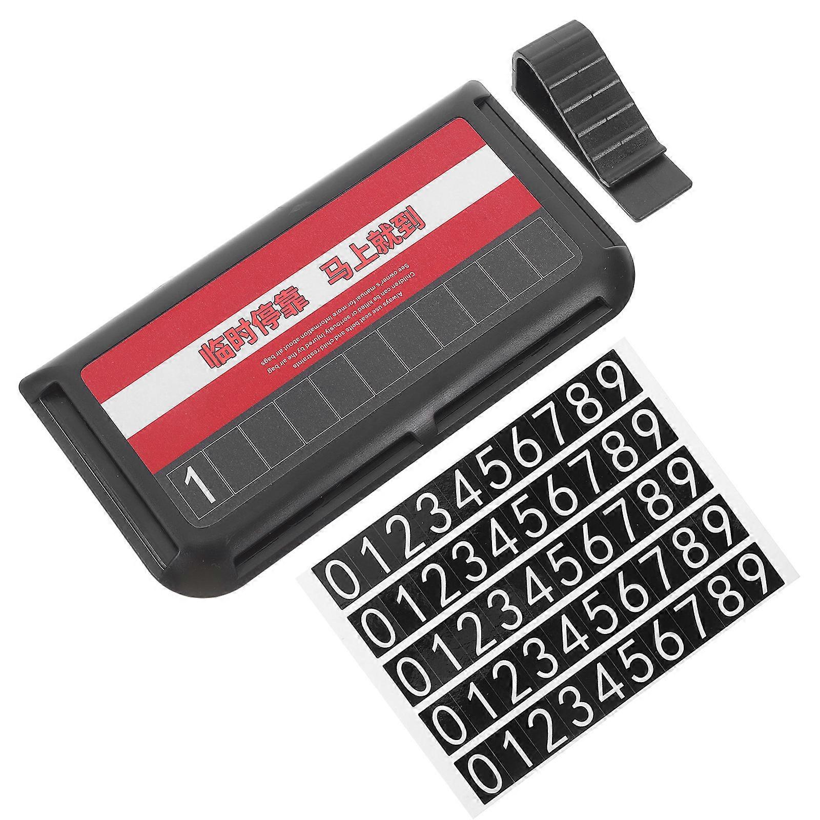 Car Visor Accessory Holder for Temporary Parking Black