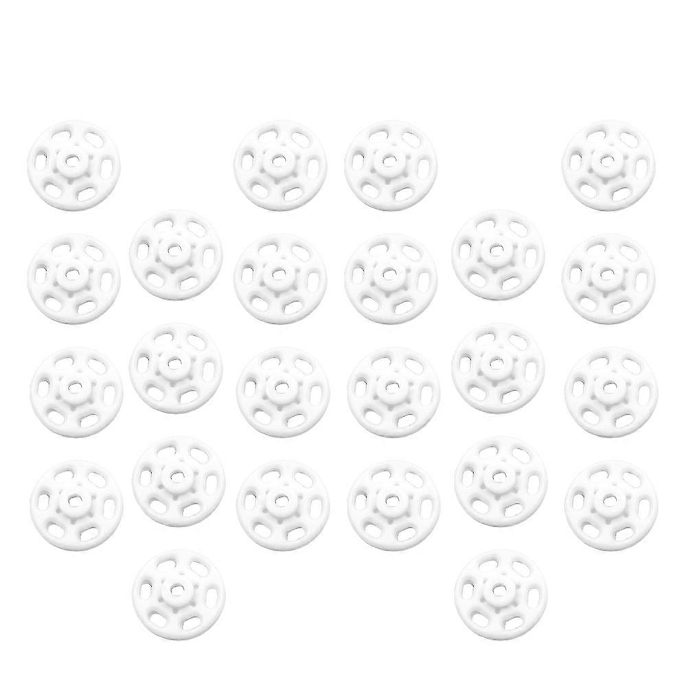 Clothes Button Round Plastic Button for Sewing 1000Pcs White Pack