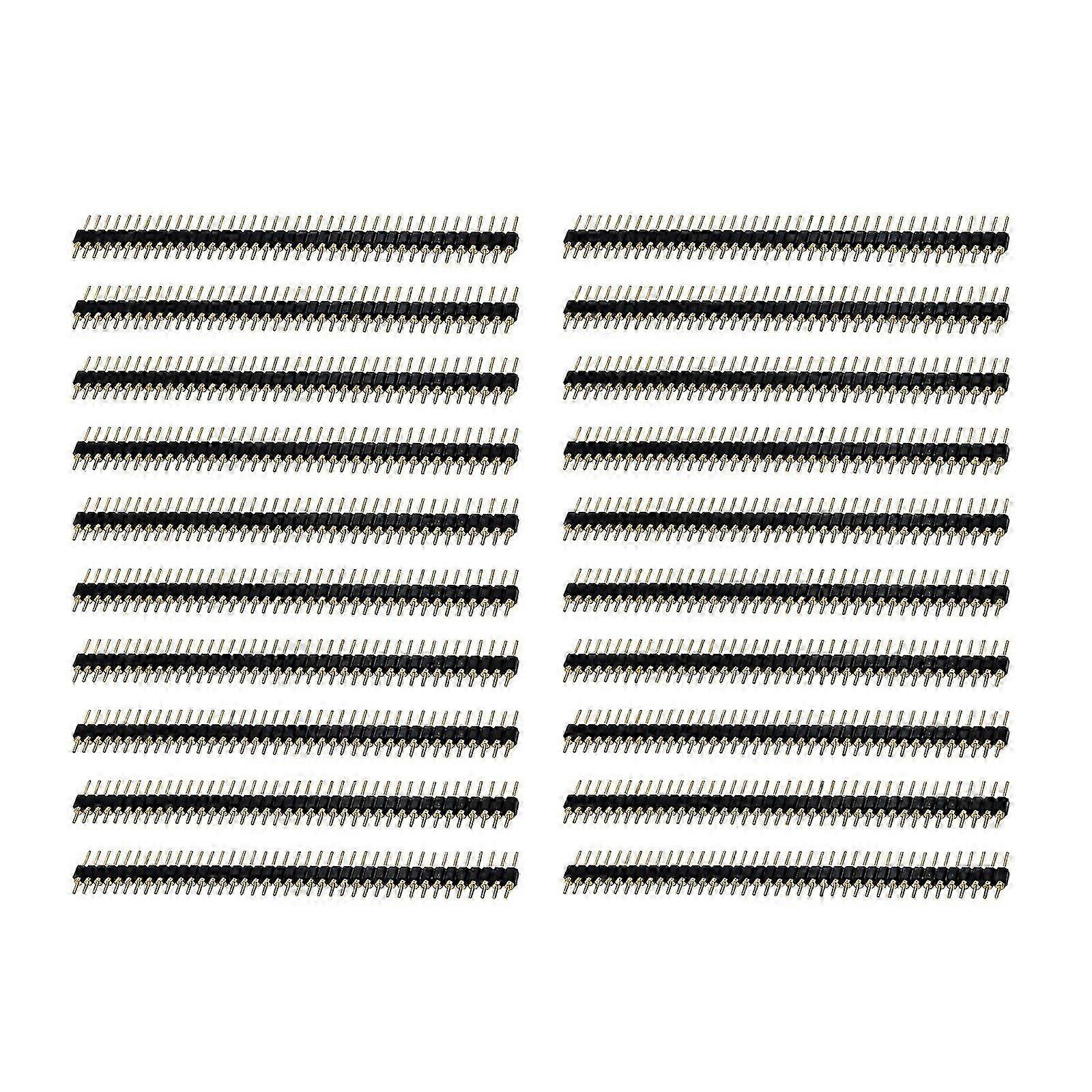 2.54mm 40Pin Male Female Round Pin Header Socket Single Row PCB Connector Stri