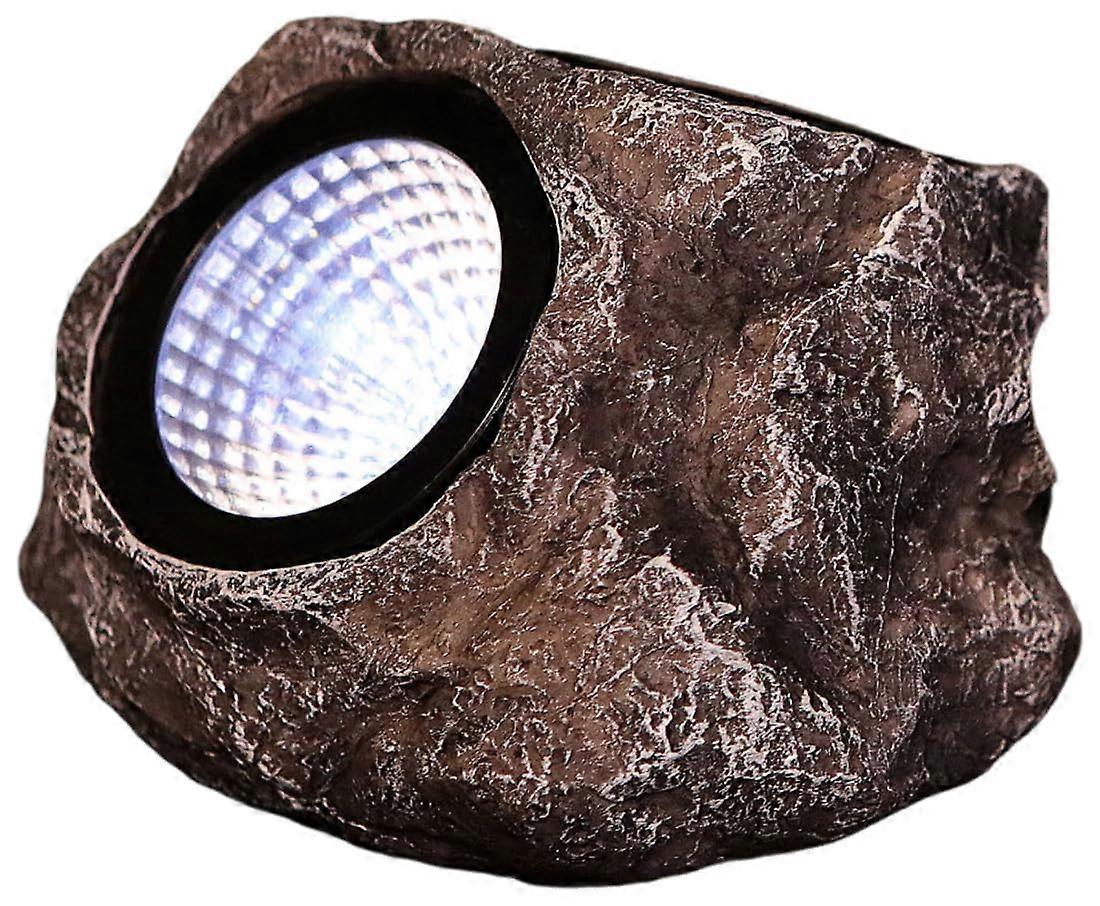 Solar Garden Lights Waterproof LED Rock Spotlights with Dusk to Dawn Sensor for Pathway Yard