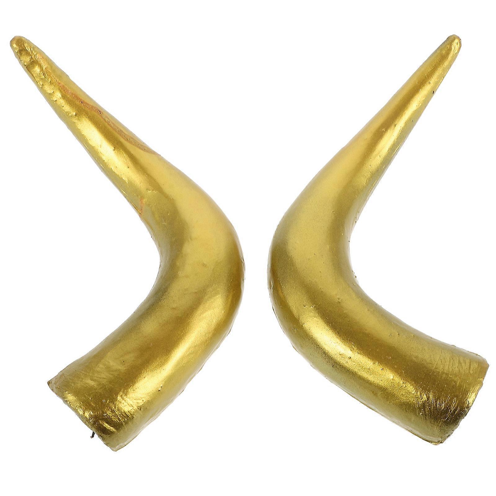 DIY Ox Horns Simulation Headband for Decoration 1Pair