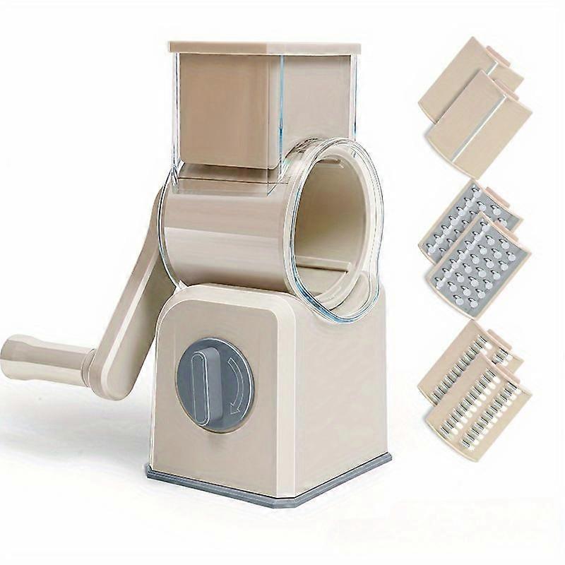 1Pcs Rotary Vegetable Cutter Slicer  Multi Functional Drum Hand Cranked Vegetable Potato Slicer Manual Cheese Chopper Machine