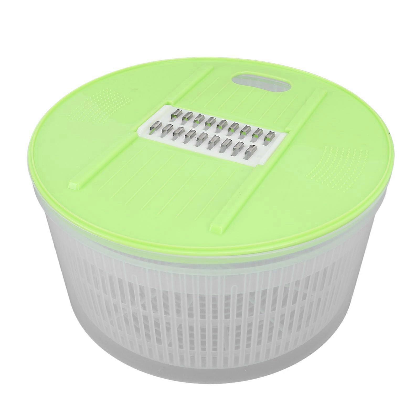 Large Capacity Salad Spinner with Colander Bowl and Cutting Board for Quick Fruit and Vegetable Drying