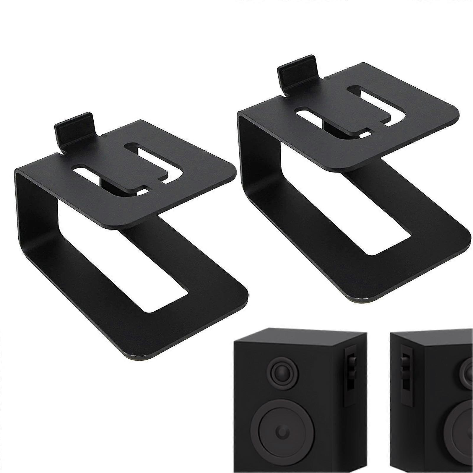 Studio Monitor Stands Carbon Steel Desktop Speaker Stand 8.66 x 6.3 x 5.51 Inches Bookshelf Stands SpaceSaving For Home