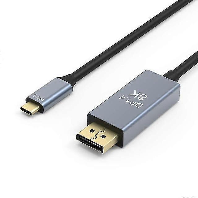 Flexible Usb C To Displayport Cable Type C To Dp1.4 Adapter 8k 60hz 4k 144hz With Pd Charging For Thunderbolt 3 Macbook Laptop