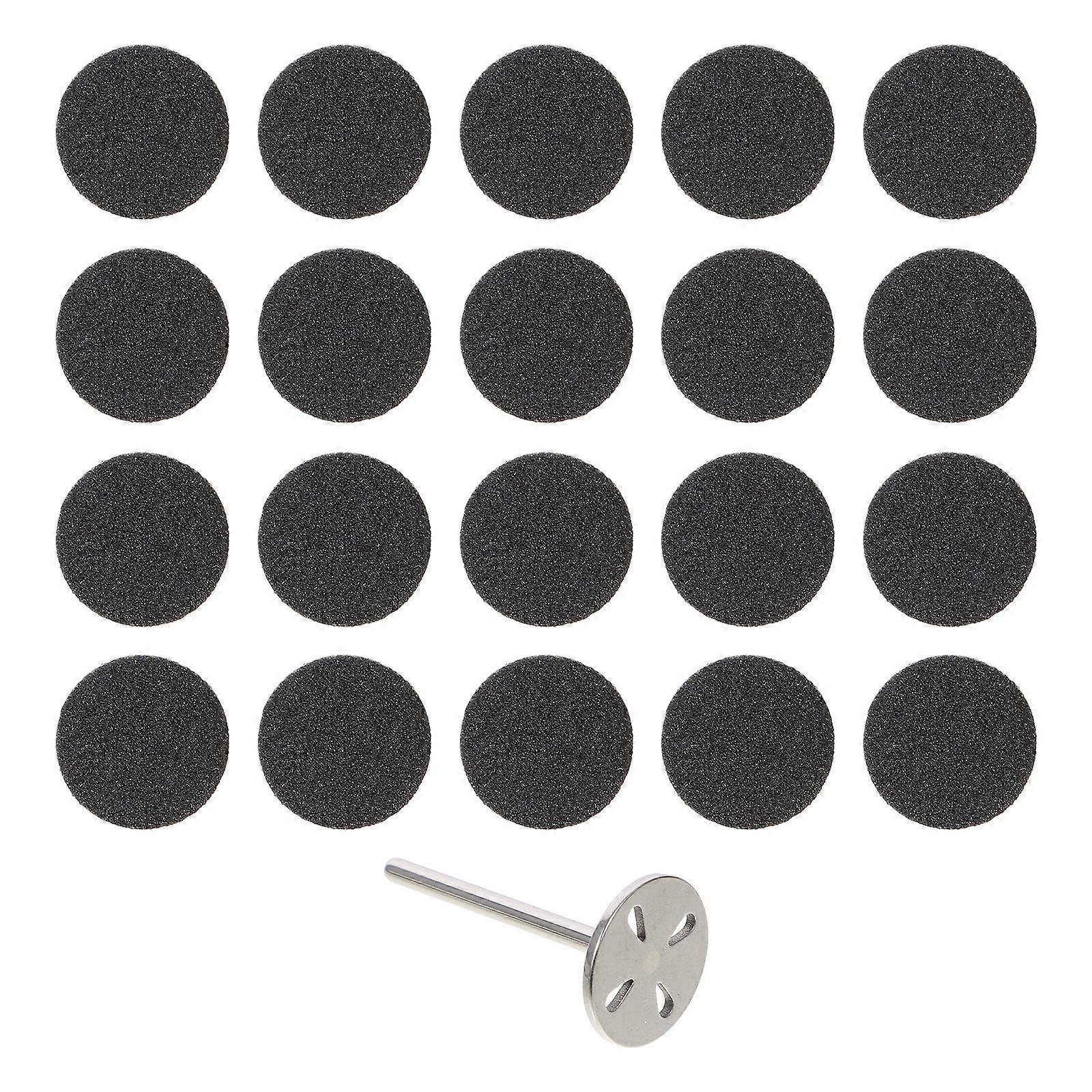 Manicure Grinding Slices Dead Skin Removing Tool 4Sets Black