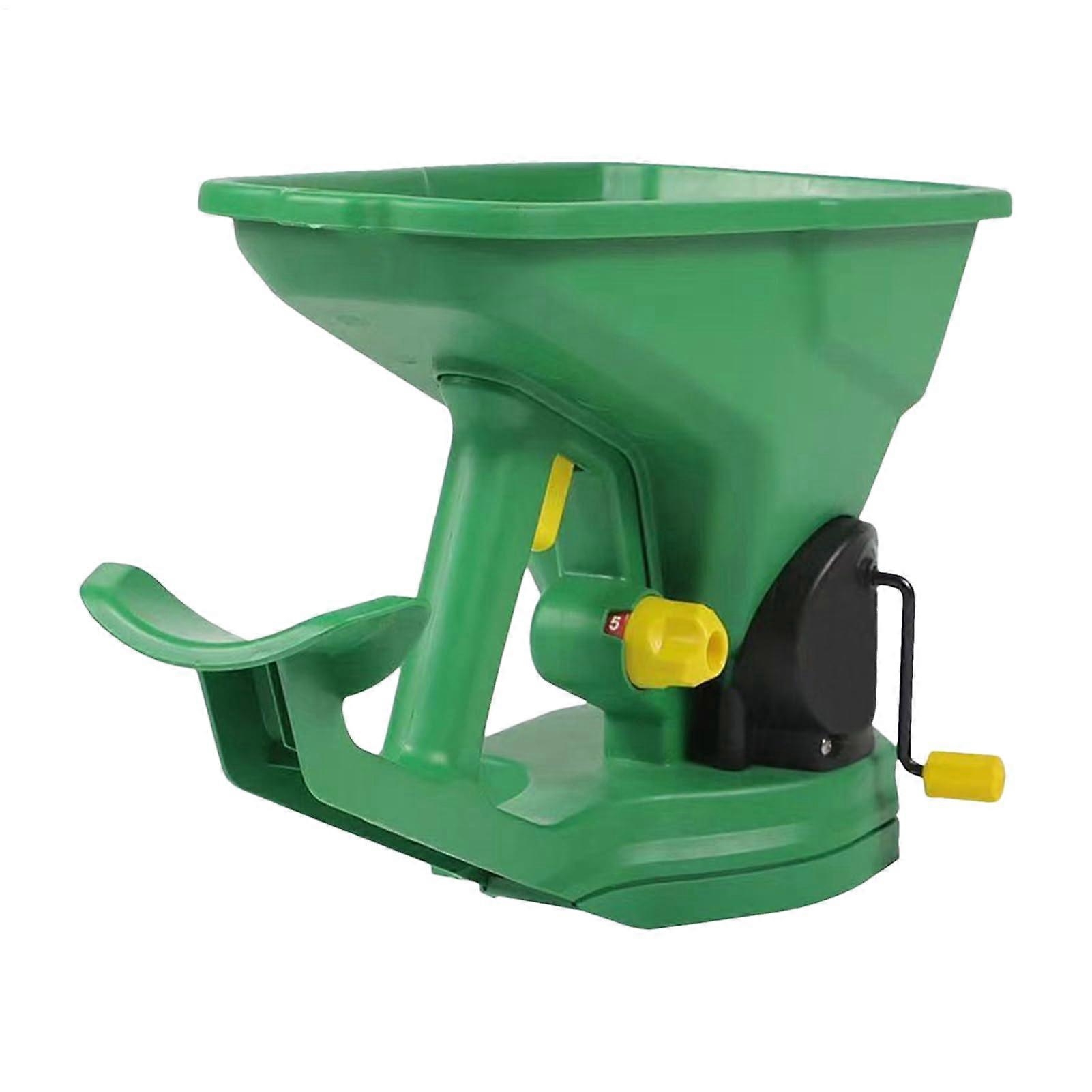 Handheld Seed Spreader for Lawns with Adjustable Settings, Consistent Coverage and Ergonomic Grip