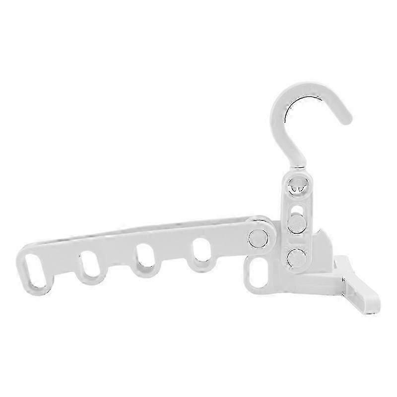 Wall Mounted Stainless Steel Clothes Hanger - 5-hole Folding