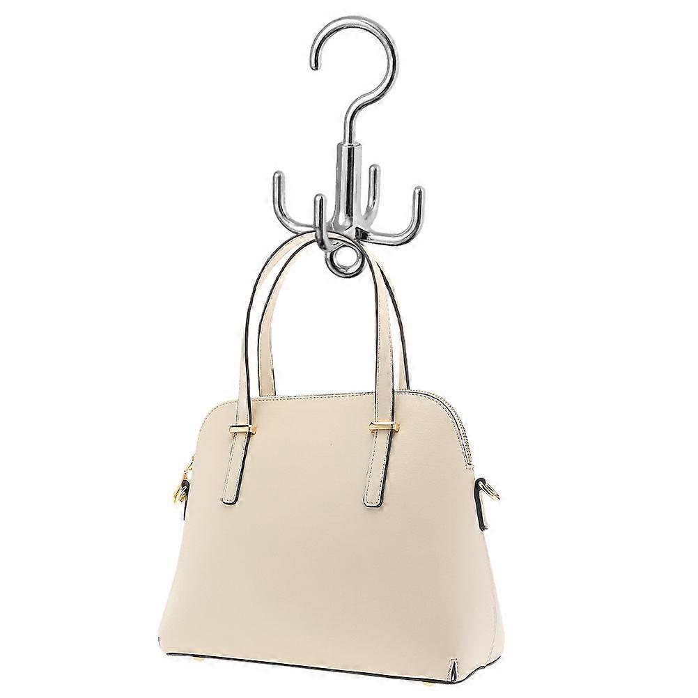 Rotating Hanging Hook Coat Hat Hook with 4-Claw Function 2Pcs Included