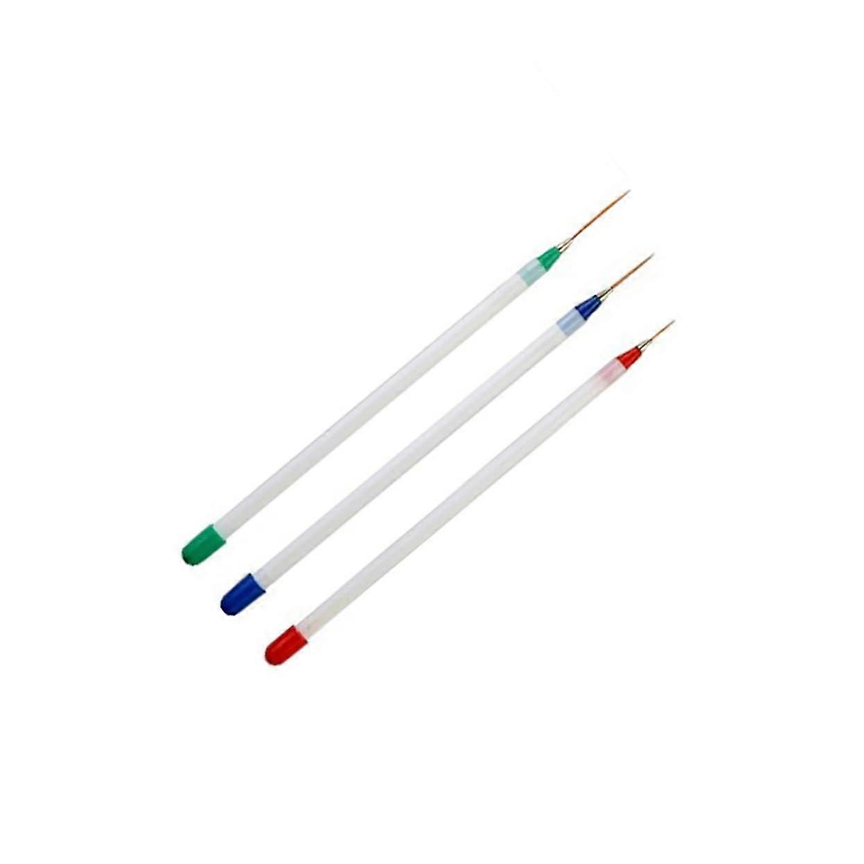 3pcs Fine Line Nail Art Pen and Dotting Tool Set with Precise Tip for Professional Designs