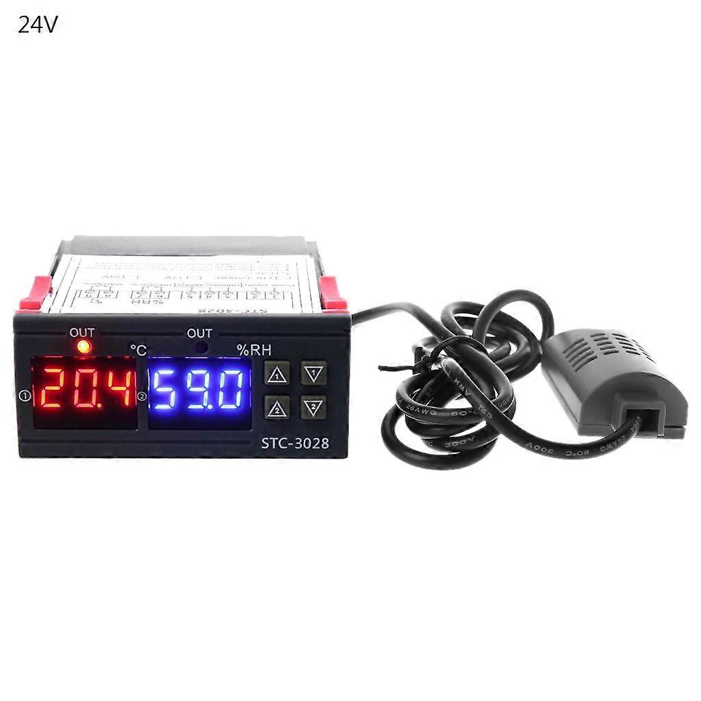 Digital Temperature & Humidity Controller Thermostat & Humidistat Duble Display