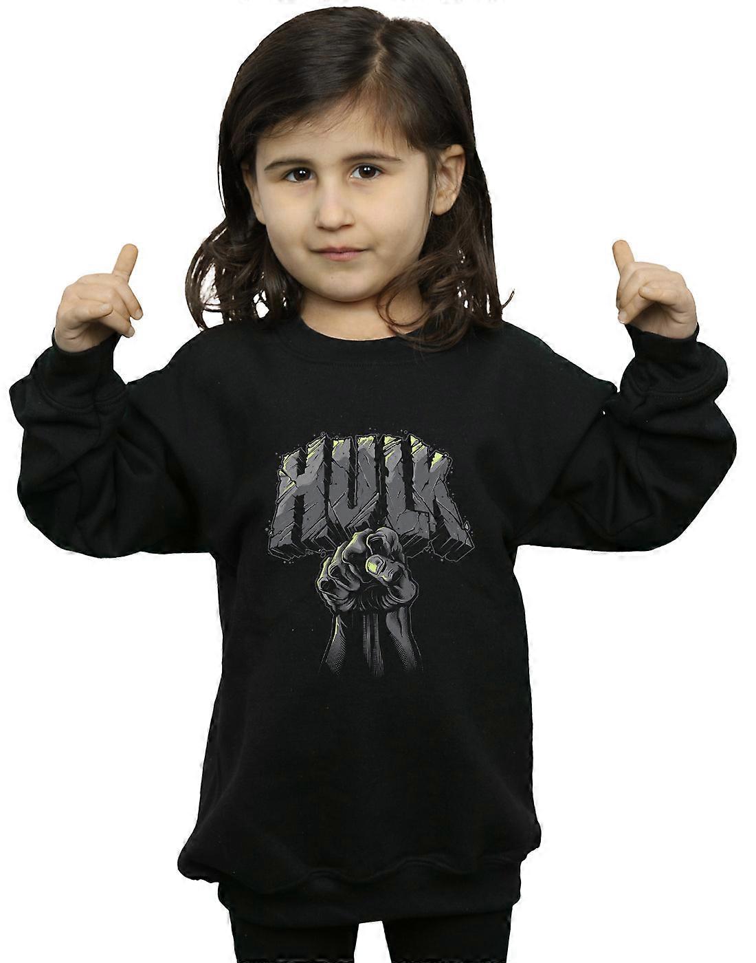 Chicas de Marvel Hulk Punch Logo sudadera