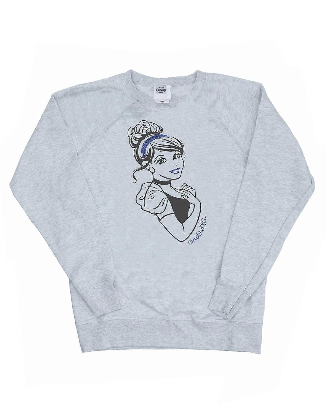 Disney Princess Women's Cinderella Glitter Sweatshirt
