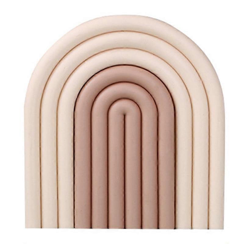 Rainbow Shape High Temperature Resistant Coaster Dining Table Mat Insulation Pad