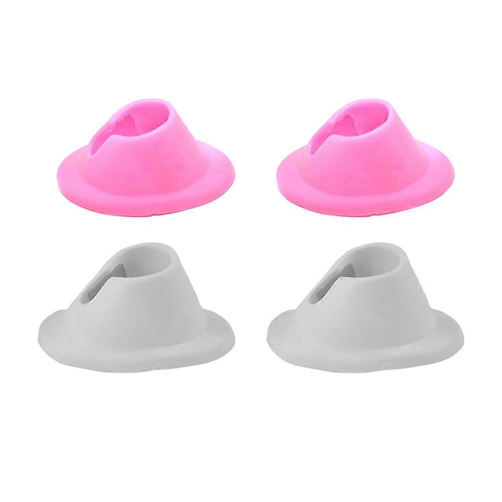 Nail Polish Bottle Base Nail Art Manicure Tools Holder Set 4Pcs Assorted