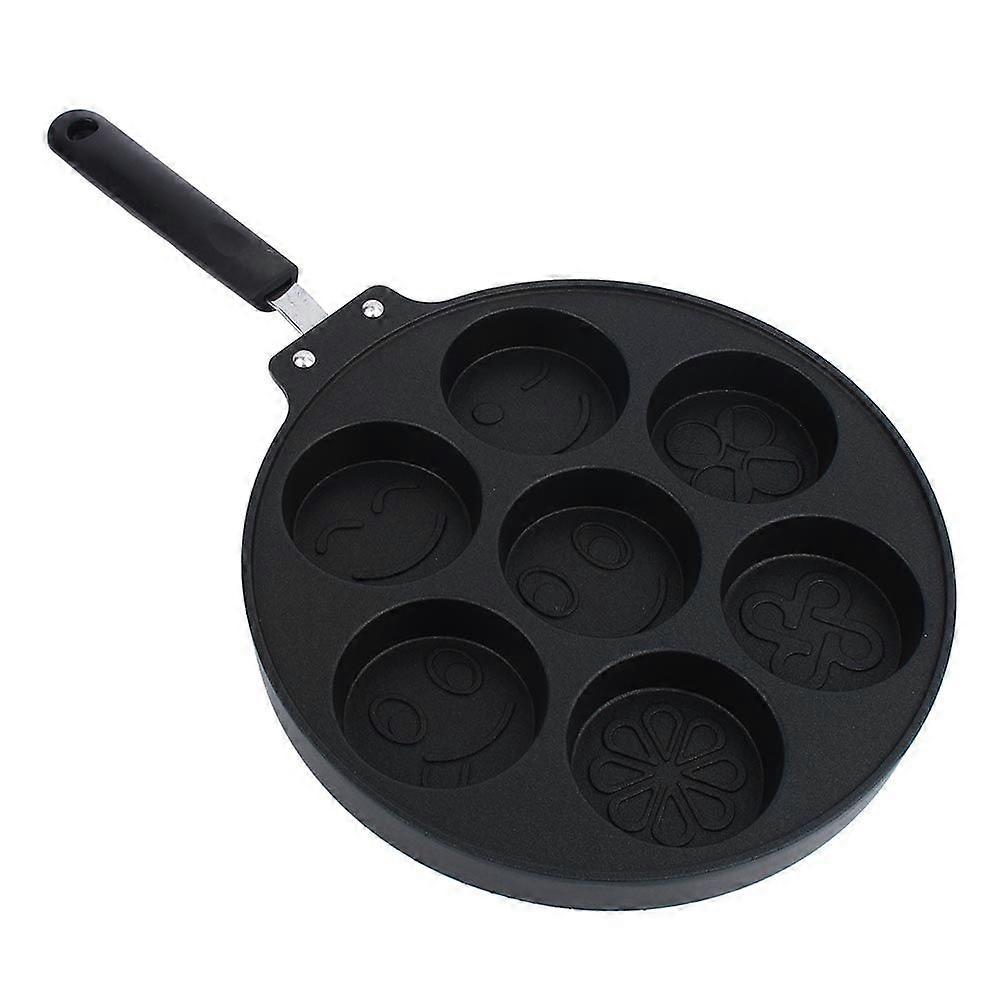 Egg Dumpling Maker, Non-Stick Seven-Hole Egg Frying Pan, Red Bean Cake Baking Tray