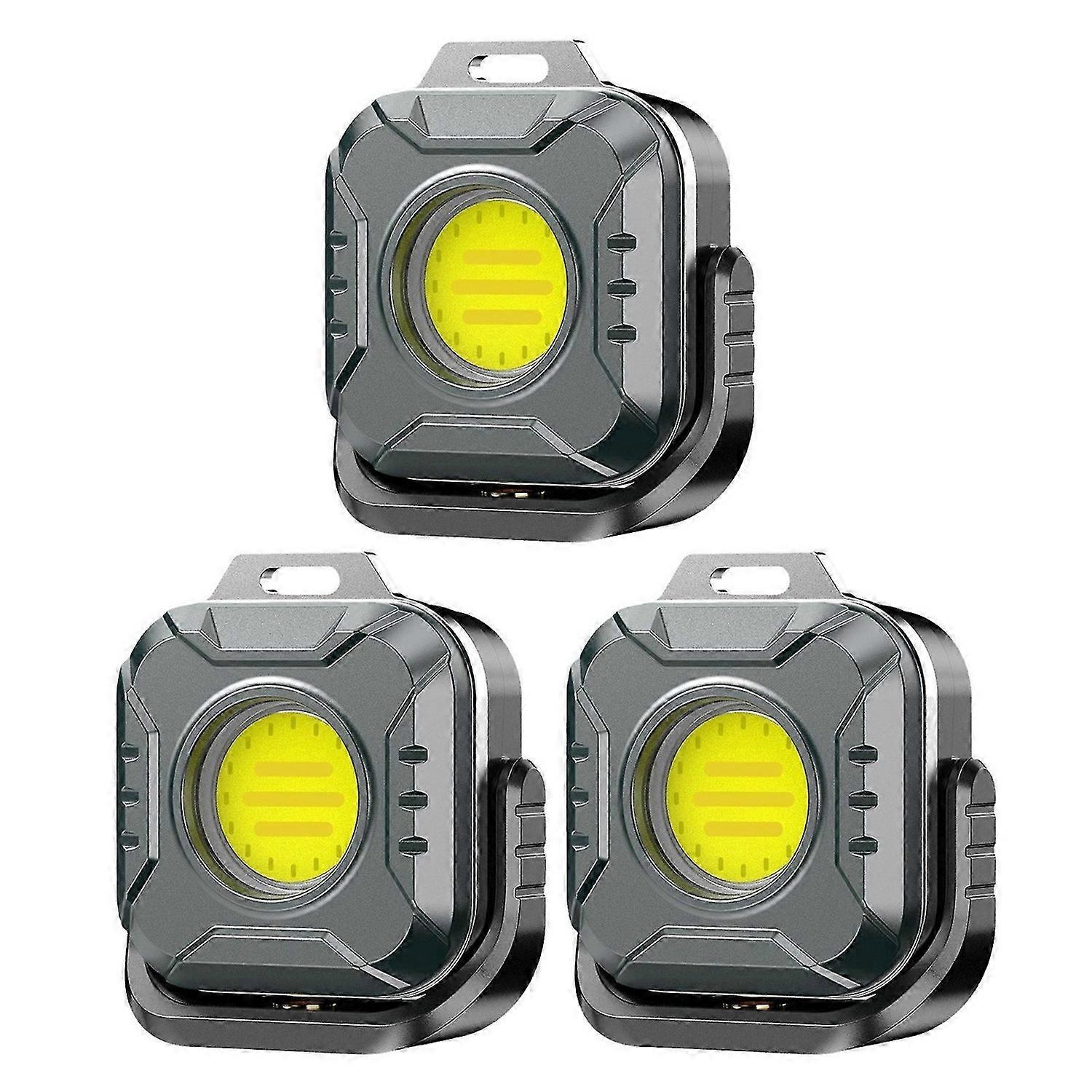USB Rechargeable Magnetic Work Light Waterproof Compact for Outdoor Hiking