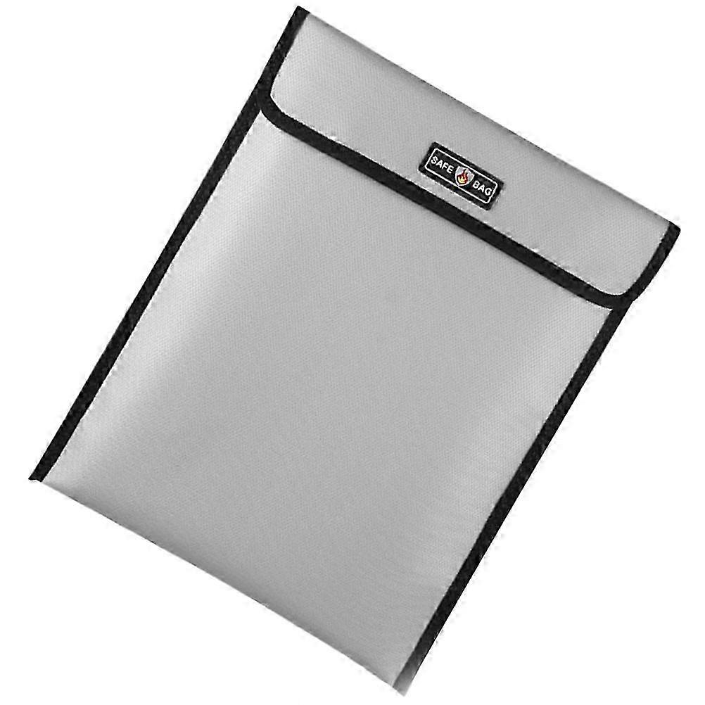 1Pc Fireproof Waterproof File Bag Document Pouch Security Storage