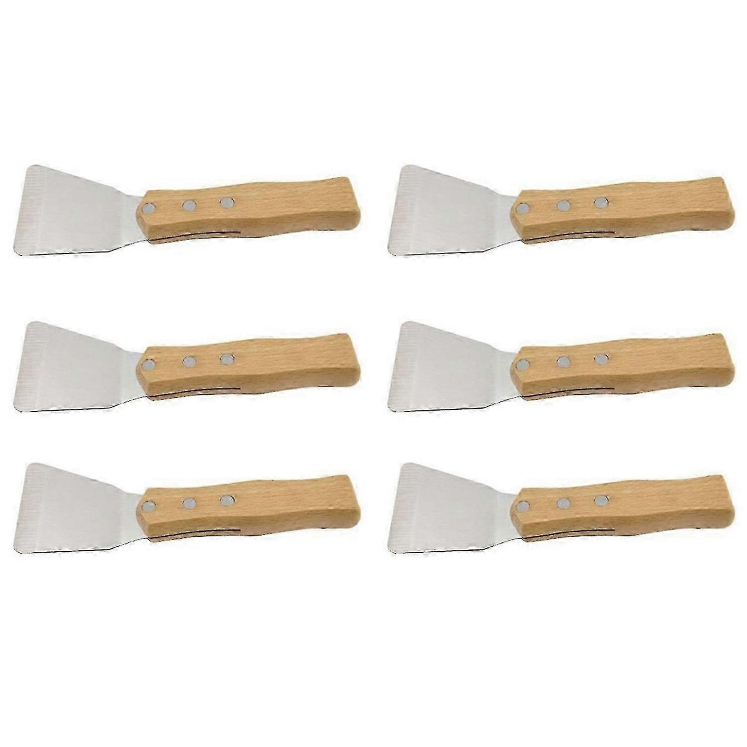 One ceiling scraper with a wooden handle, suitable for welding harpoons, large size.