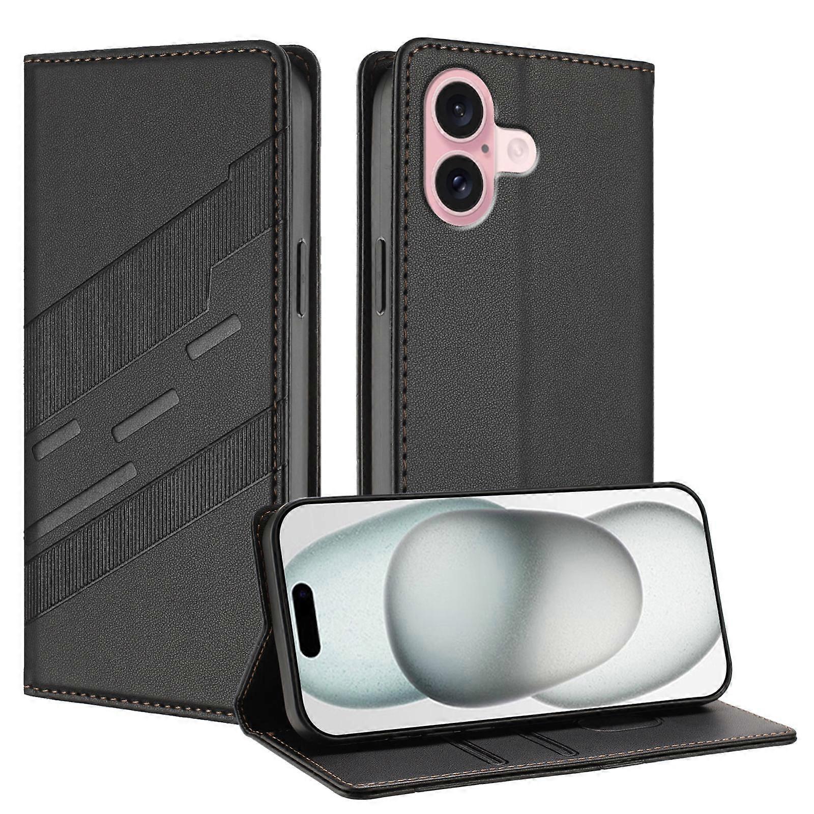 Embossed Multi-functional Wallet Retro Leather Phone Case