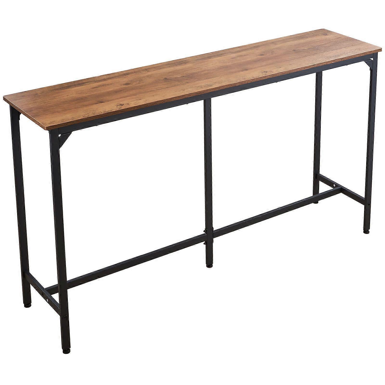 Bar Table, 1PCS,  63in Kitchen Bar Table, Tall Dining Tables with Rounded Edge, Rectangular High Top Kitchen Tables