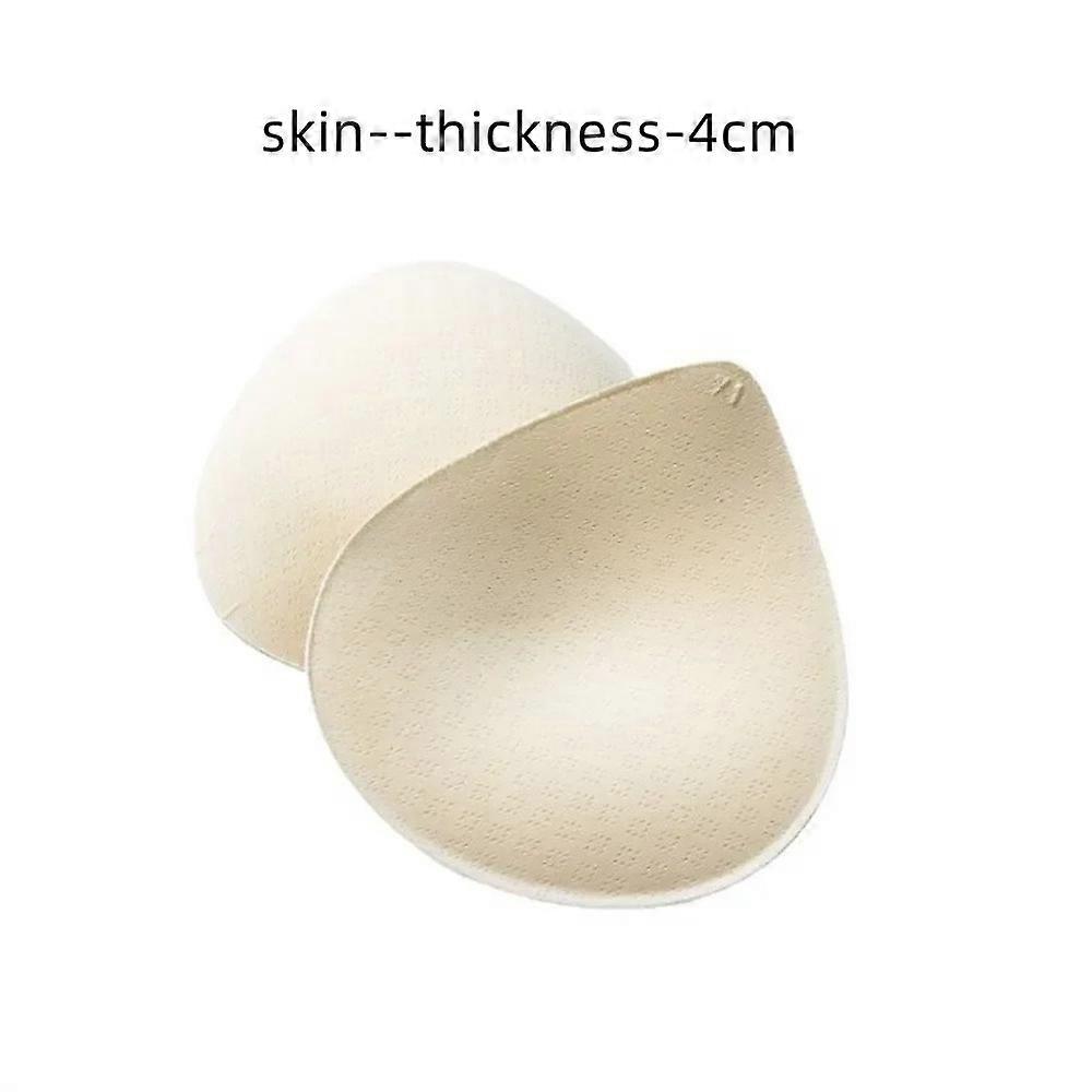 2PCS Thick Latex Bra Pads Push Up Breast Enhancer Removeable Bra Padding Inserts Cups For Swimsuit Bikini Padding