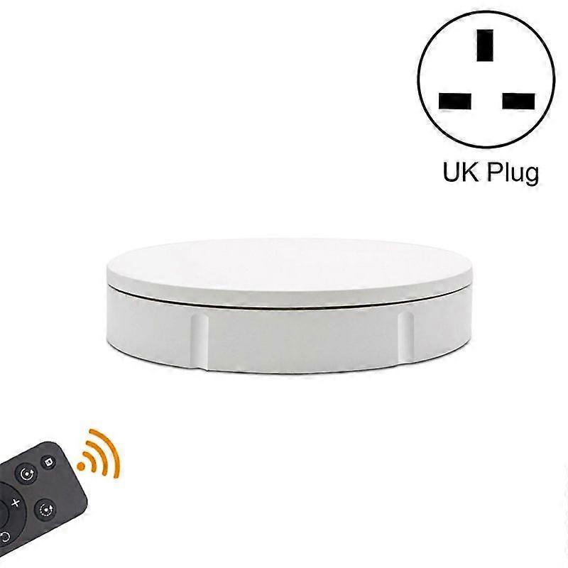 30cm Remote Control Speed Electric Turntable Sample Display Stand (UK Plug)