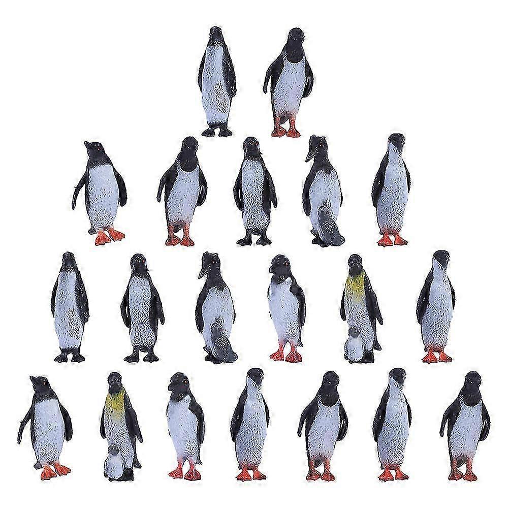 32pcs Mini Penguin Figurines for Ocean Animal Decor & Play