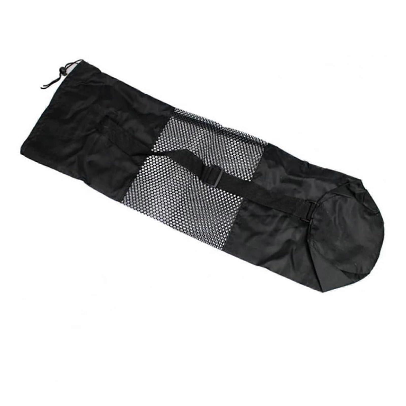 Yoga Mat Bag with Adjustable Shoulder Strap, Breathable Mesh, MultiPocket Design, 70x30cm