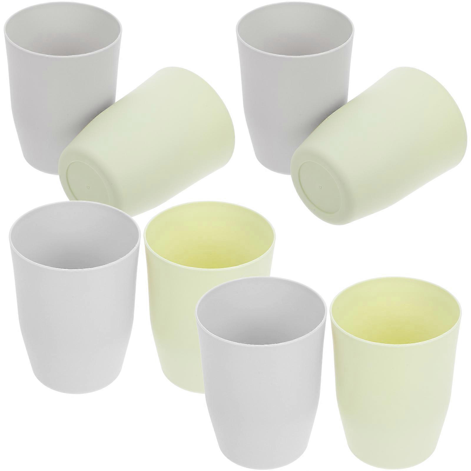 Toothbrush Cups Multi PP Tooth Brushing Mug for Bathroom Use 10Pcs Stackable