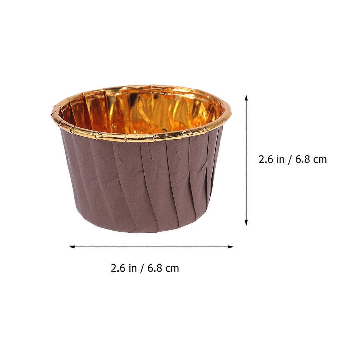 Disposable Cake Cup Curled Cake Cups for Baking 100Pcs Multi Color