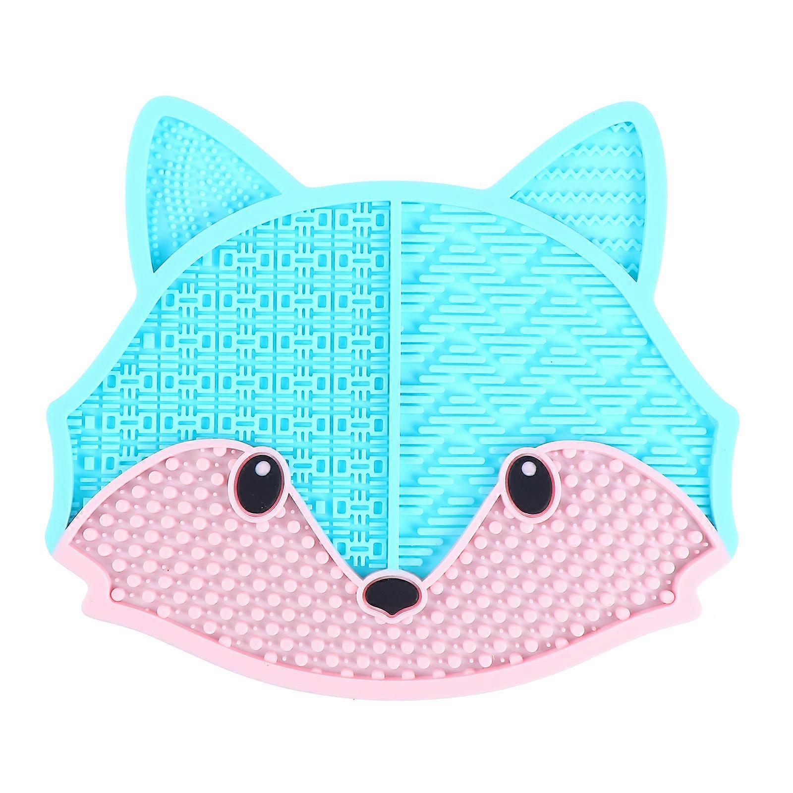 Makeup Brush Cleaning Mat Silicone Cleaner Pad with Suction Cup