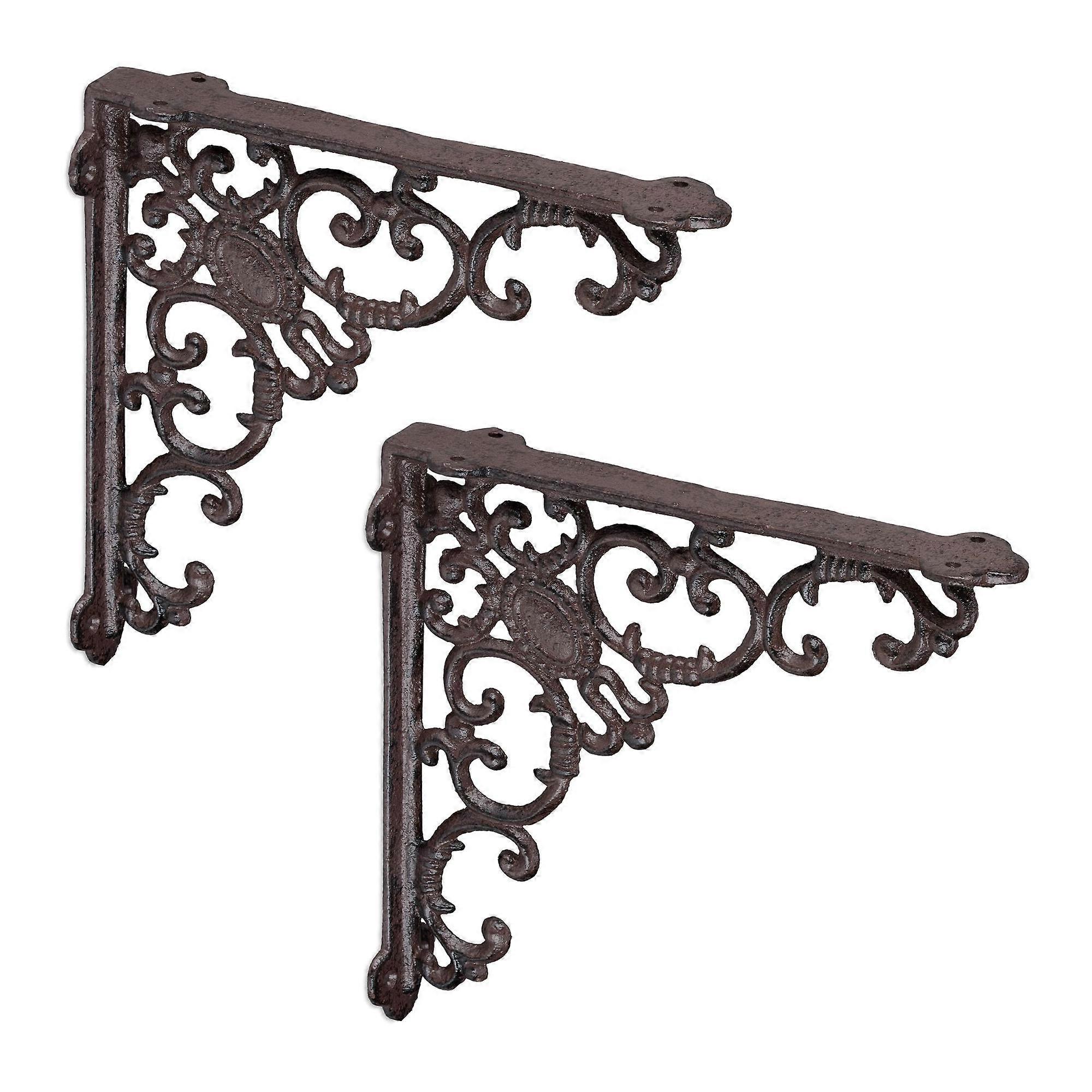 2x Shelf bracket forging in cast iron